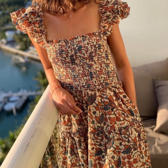 Fredrika Smocked Maxi Dress 